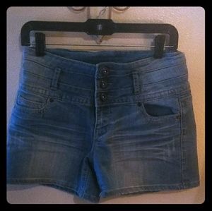 Blue Asphalt jean shorts